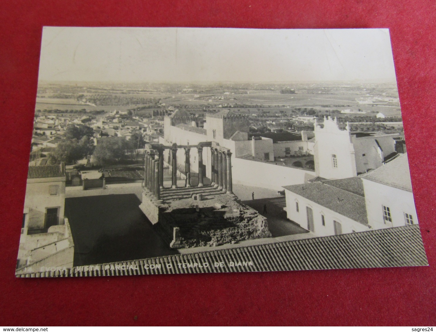 Portugal - Evora - Vista Parcial Com O Templo De Diana - Evora