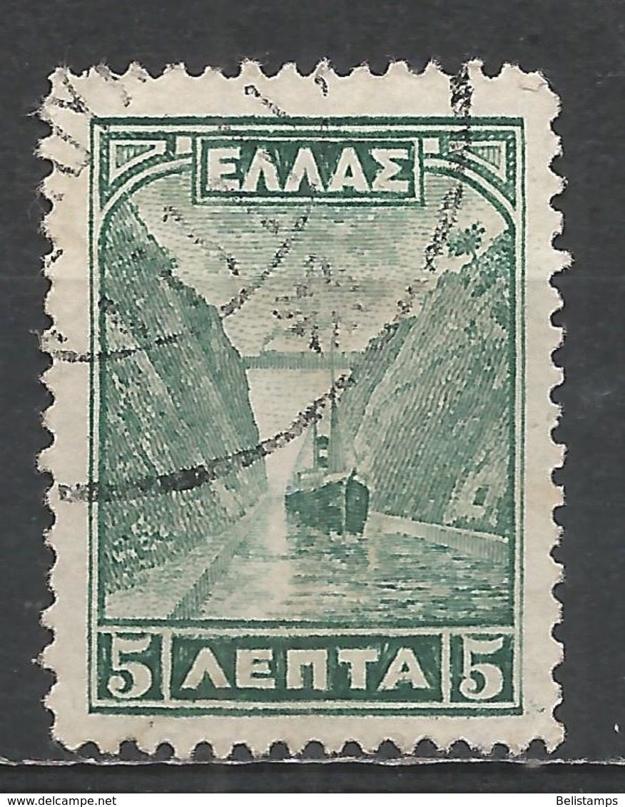 Greece 1927. Scott #321 (U) Corinth Canal * - Neufs