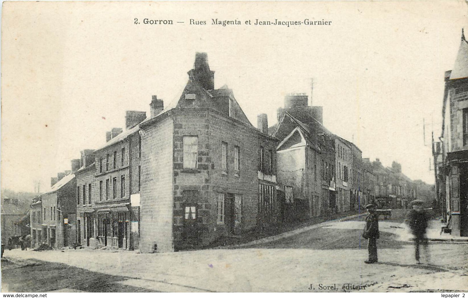 53 GORRON Rues Magenta Et Jean Jacques Garnier CPA Ed J. Sorel N°2 - Gorron