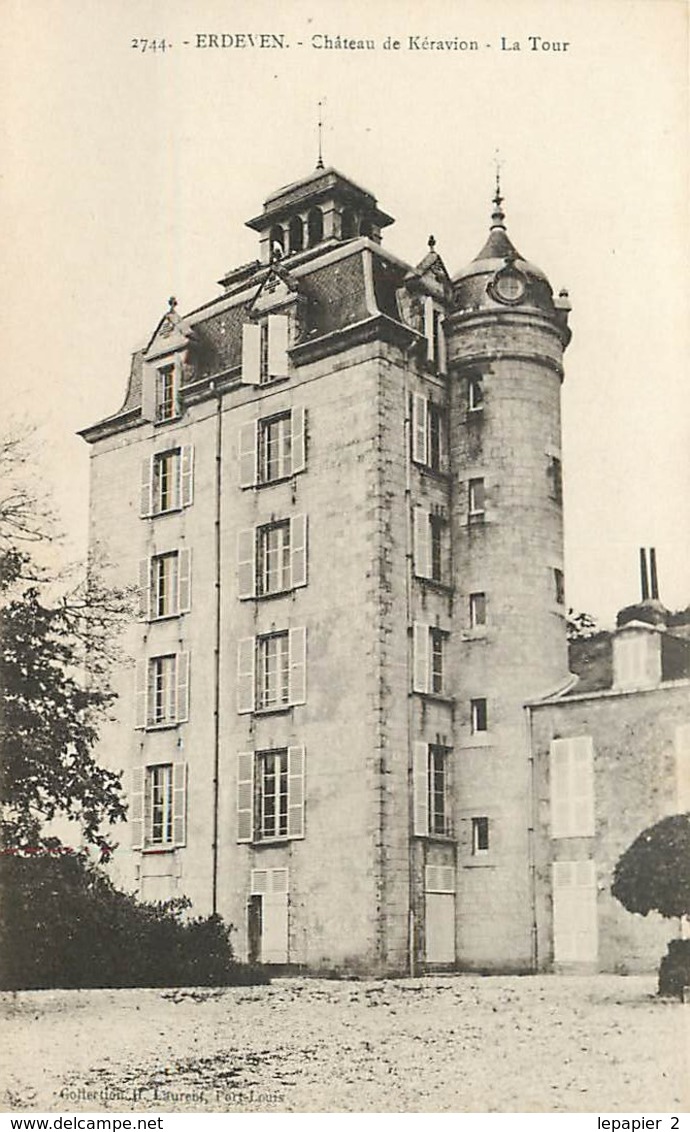 56 ERDEVEN Château De Kéravion - La Tour CPA Collection H. Laurent 2744 - Erdeven