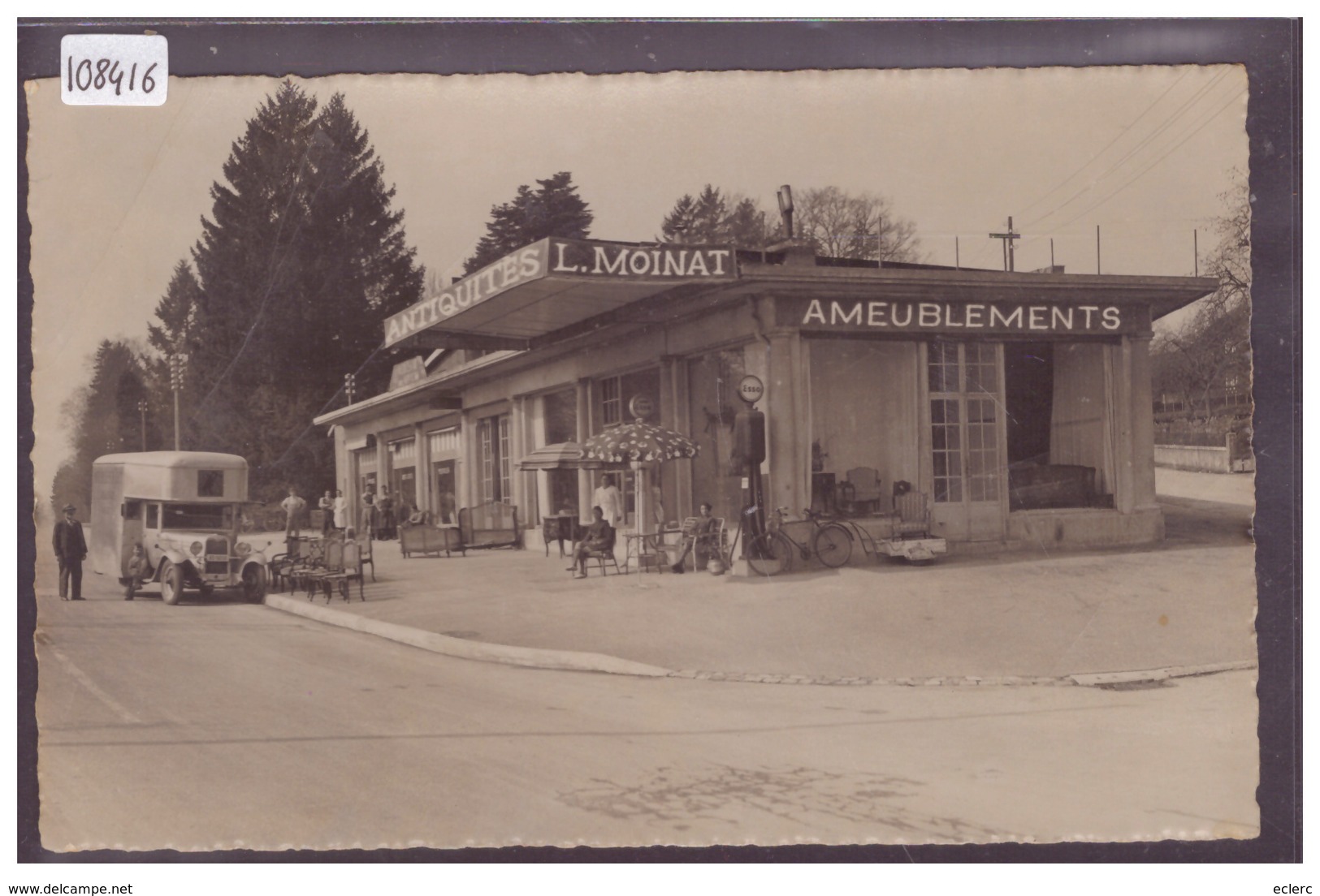 DISTRICT DE ROLLE - ROLLE - AMEUBLEMENT L. MOINAT - B ( GLACAGE DE LA PHOTO FENDU ) - Rolle