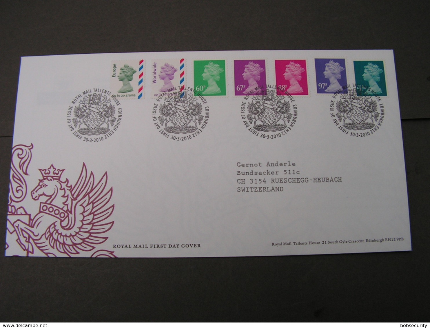 GB FDC  2010  Königin Duerwerte ..2921-2927   € 18,00 - 2001-2010 Dezimalausgaben