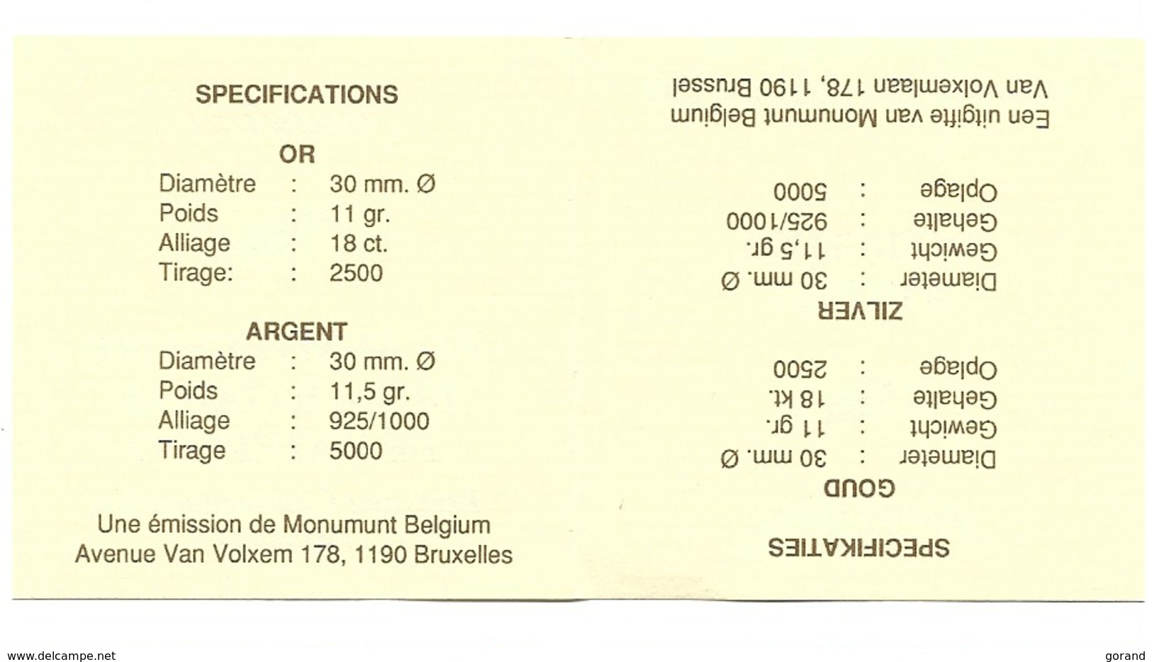 GOUD 175 JAAR WATERLOO 1815 - 1990 - FDC, BU, Proofs & Presentation Cases