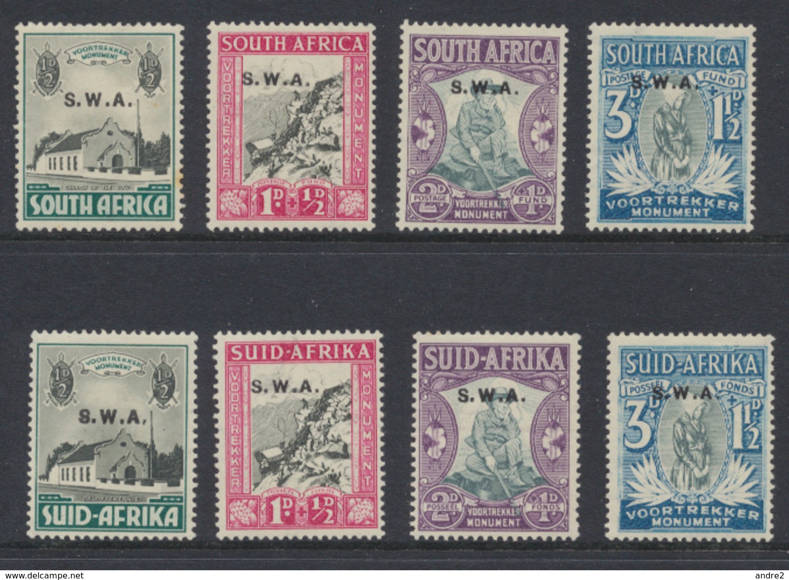 South West Africa - Sud Ouest Africain 1935 - 1936 Voortrekker Monument  *MLH - South West Africa (1923-1990)