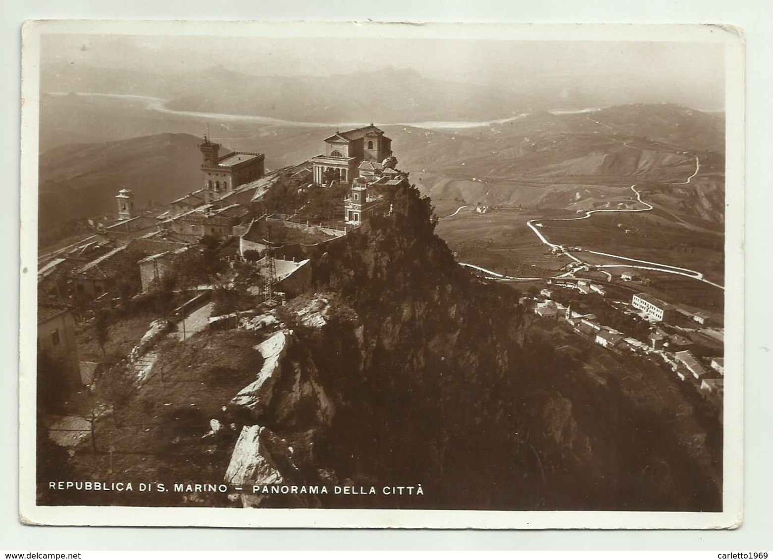 REPUBBLICA DI S.MARINO - PANORAMA DELLA CITTA'   VIAGGIATA FG - Saint-Marin