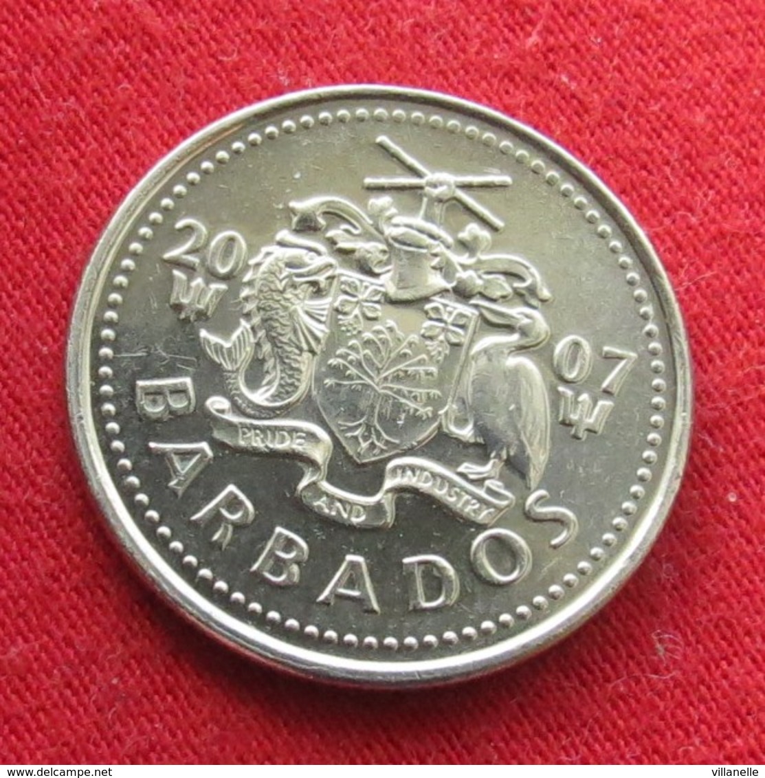 Barbados 25 Cents 2007 KM# 13a  Barbade Barbades - Barbades