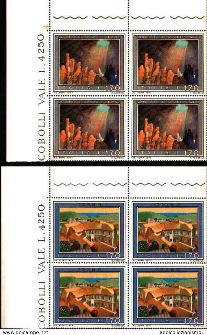 74870) ITALIA-QUARTINA..-Turismo - 4ª Emissione - 30 Maggio 1977 -MNH**SERIE COMPLETA - 1971-80:  Nuovi