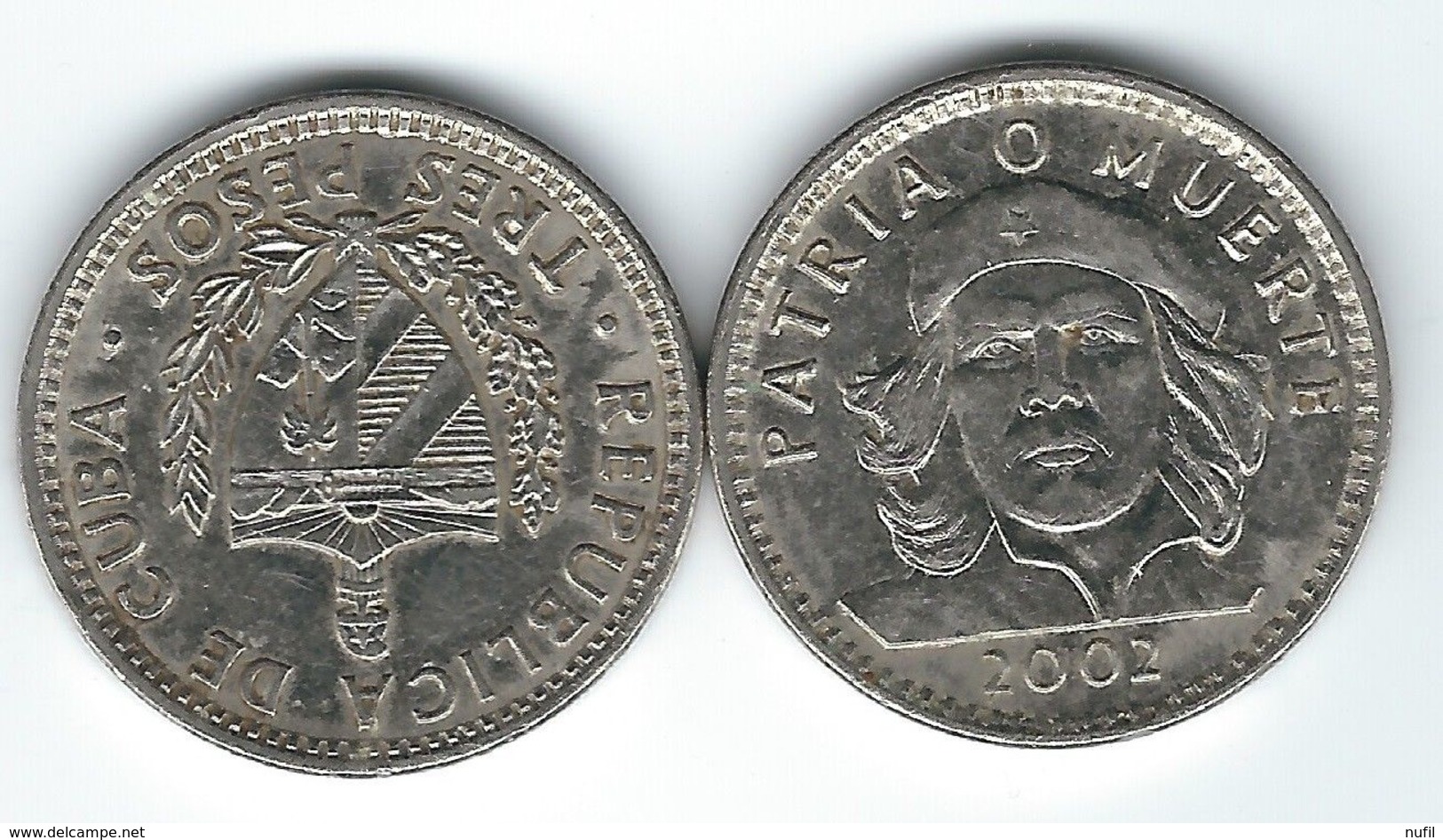 CUBA  3 Pesos 1990, 1992, 1995 Y 2002 - Cuba