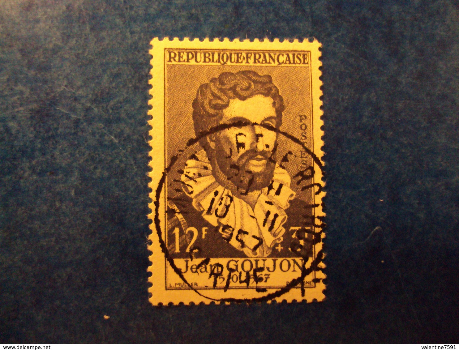 1955  -timbre Oblitéré N° 1067     "   Goujon       "       Cote    7     Net     2.30 - Oblitérés