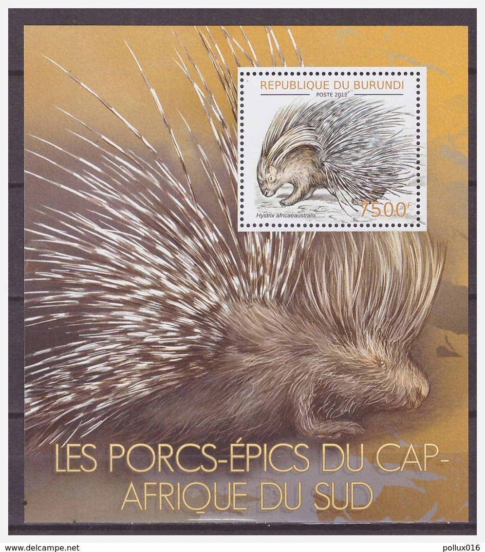 0525 Burundi Stekelvarken Porcupine Porcs-épics S/S MNH - Autres & Non Classés