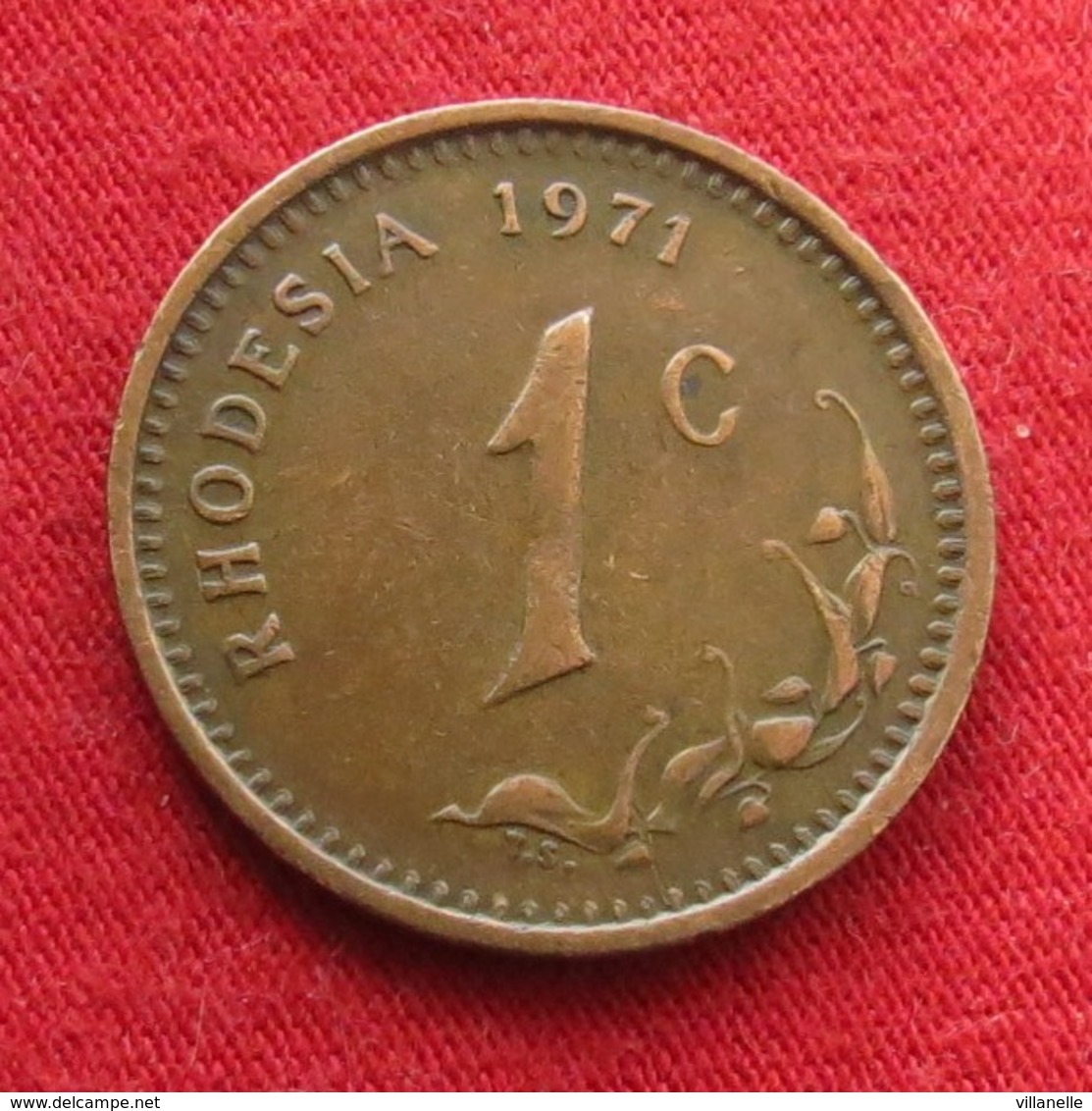 Rhodesia 1 Cent 1971 KM# 10  Rodesia Rhodesie - Rhodésie