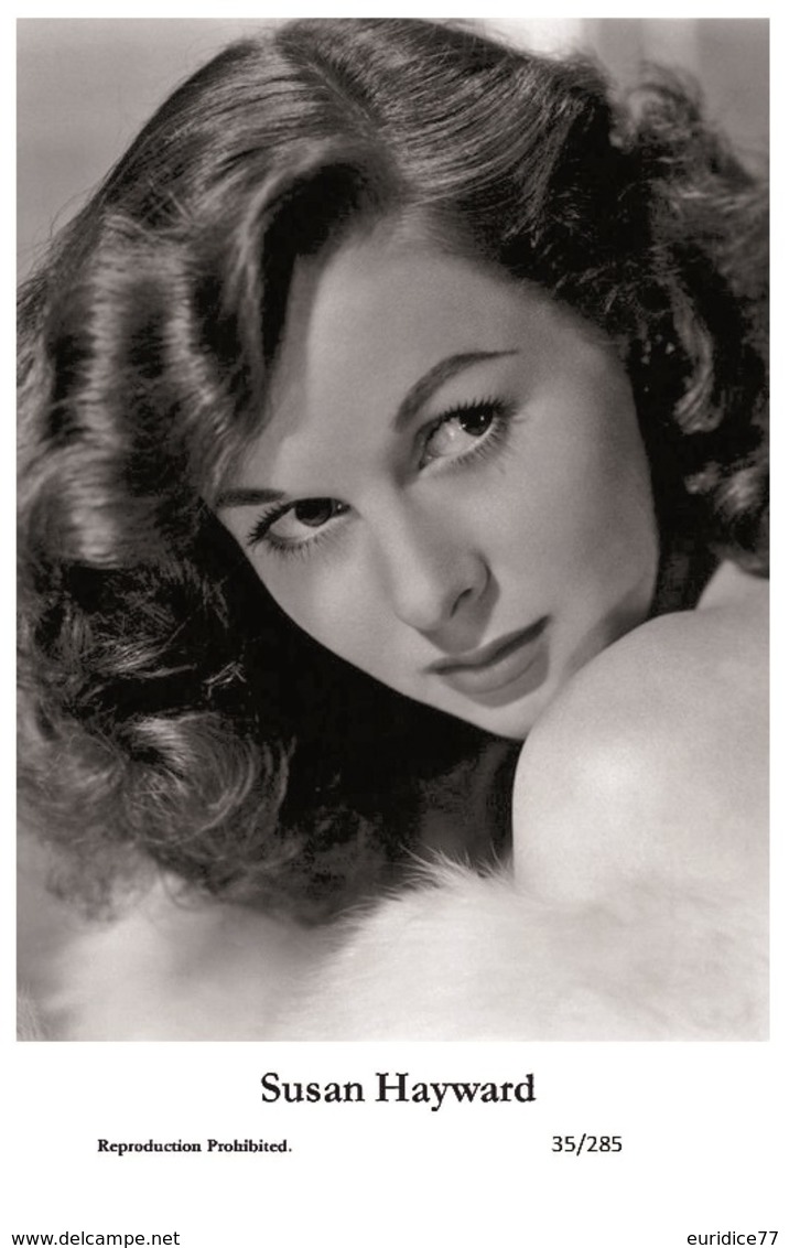 SUSAN HAYWARD - Film Star Pin Up PHOTO POSTCARD- Publisher Swiftsure 2000 (35/285) - Autres & Non Classés