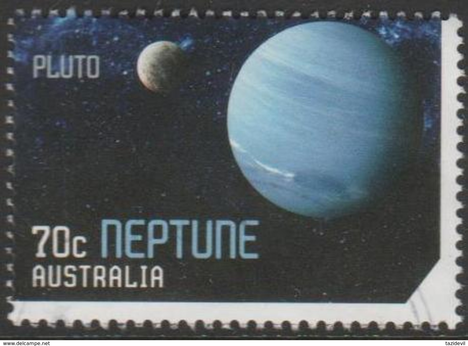 AUSTRALIA - USED 2015 70c Stamp Collecting Month - Our Solar System - Neptune - Usati