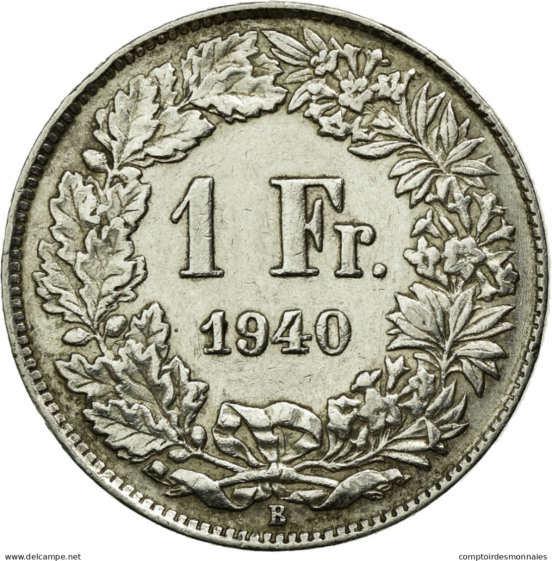 Monnaie, Suisse, Franc, 1940, Bern, TTB+, Argent, KM:24 - Autres & Non Classés