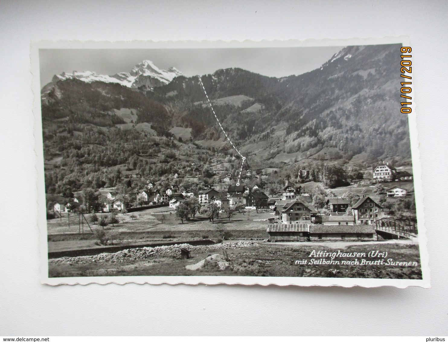 ATTINGHAUSEN MIT SEILBAHN   ,  POSTCARD   , O - Attinghausen