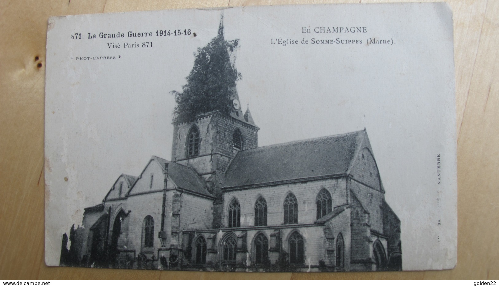 En Champagne. L'Eglise De SOMME-SUIPPES (Marne) - Guerre 1914-18