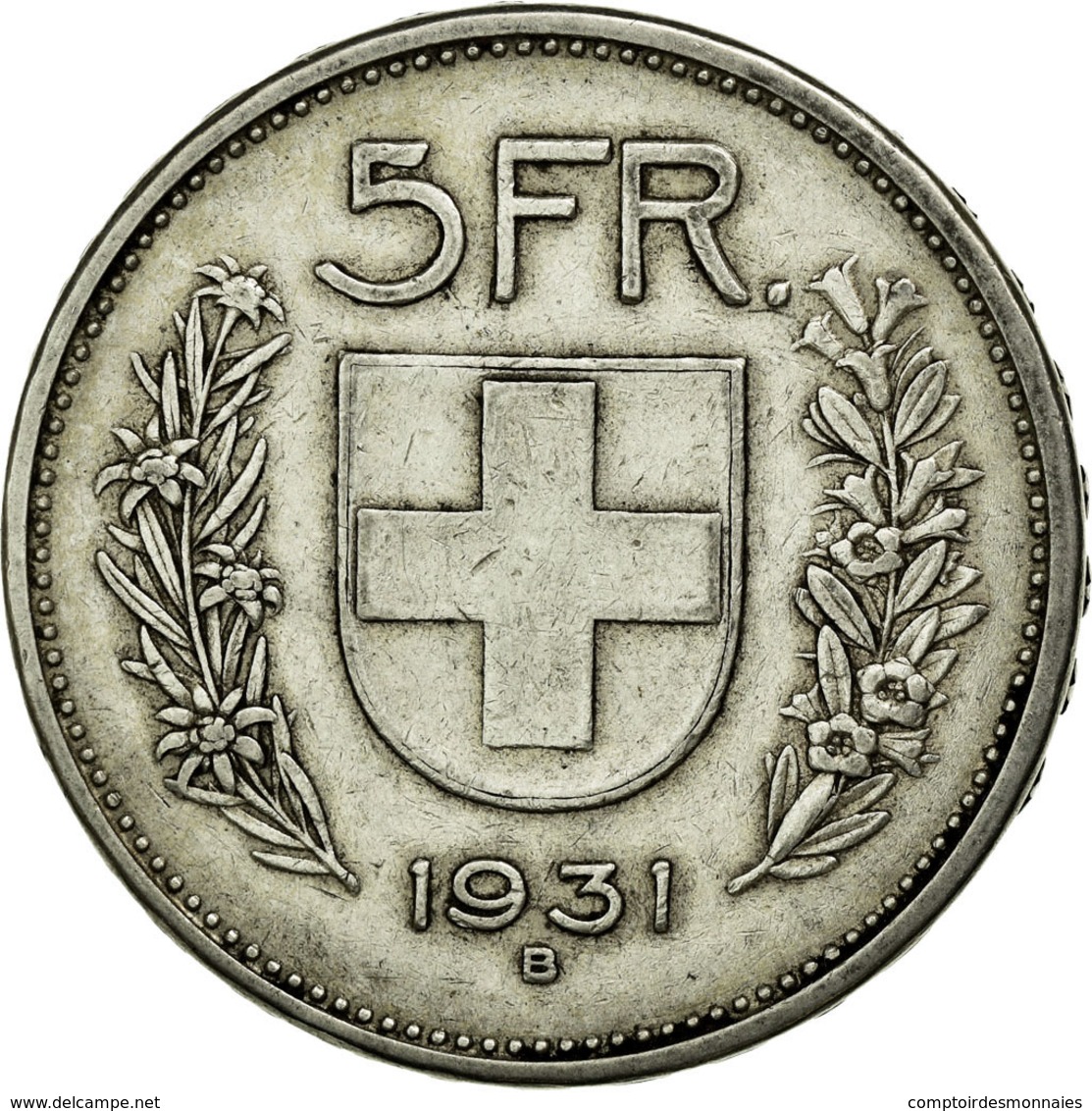 Monnaie, Suisse, 5 Francs, 1931, Bern, TTB, Argent, KM:40 - Autres & Non Classés