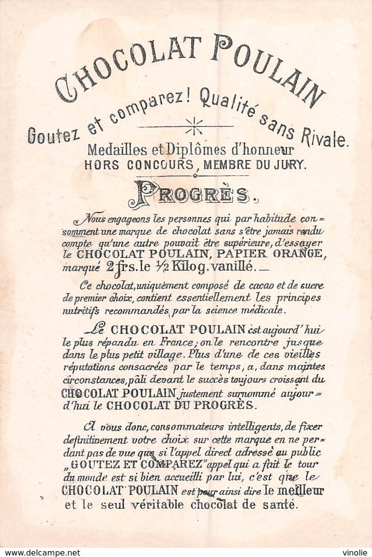 FRP-19-167 : CHOCOLAT POULAIN. FLEURS. MAISON - Poulain
