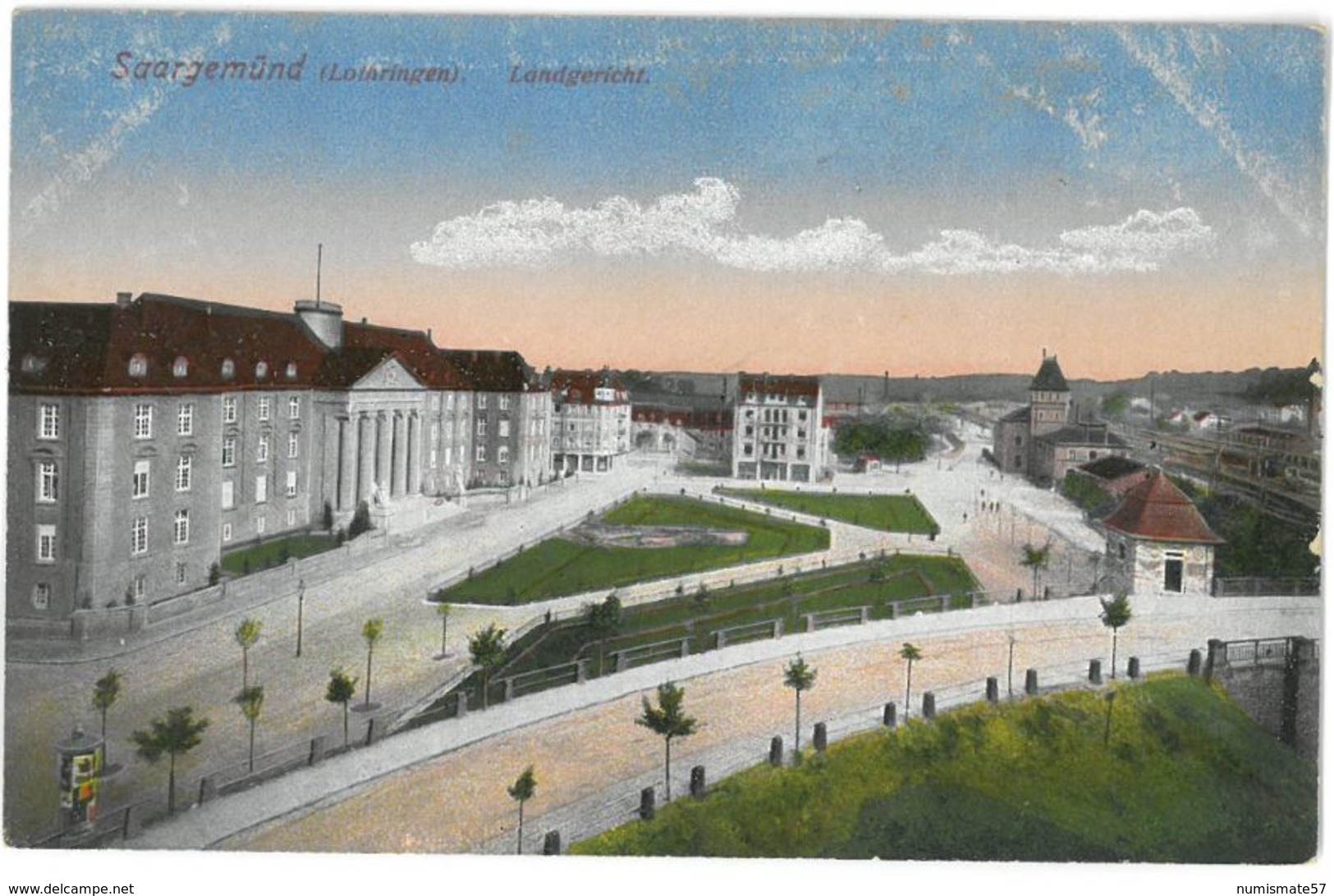 CPA SARREGUEMINES ( Saargemünd ) - Landgericht - Verlag Alphons Scherier N°29243 - Sarreguemines