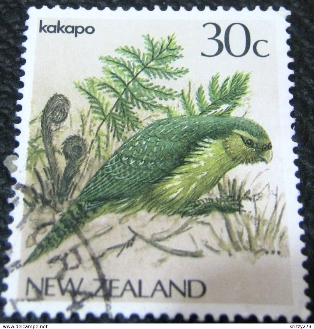 New Zealand 1986 Bird Kakapo 30c - Used - Usados