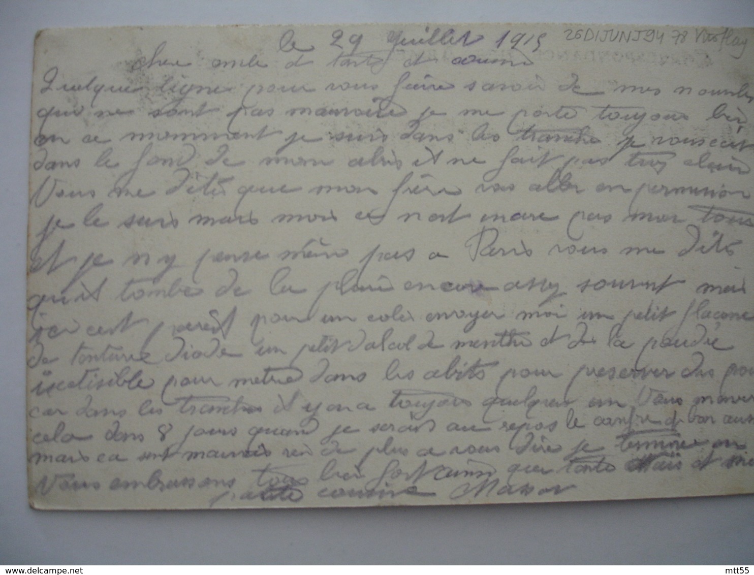 Guerre 14.18  Carte Correspondance  4 Drapeaux Noir Et Blanc Tresor Et Postes 150 - Guerre De 1914-18