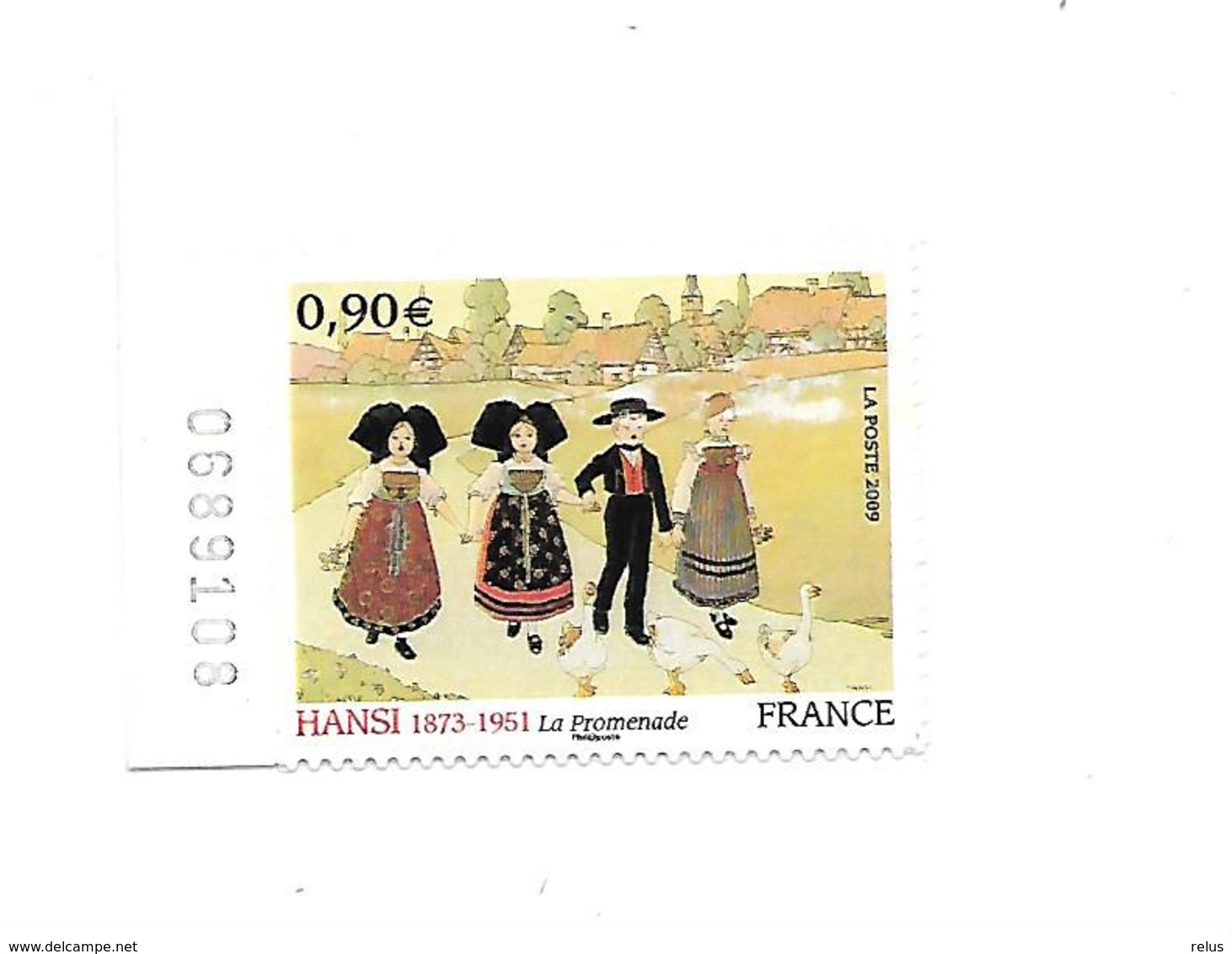 Série Artistique Hansi Adhésif 370 Neuf Année 2009 - Unused Stamps