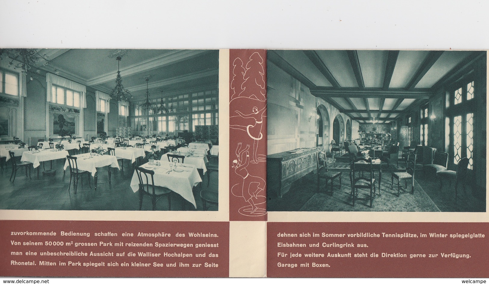 OLD BROCHURE - LEAFLET - FOLDER - SWITZERLAND -    MONTANA - SPORT  HOTEL - Sonstige & Ohne Zuordnung