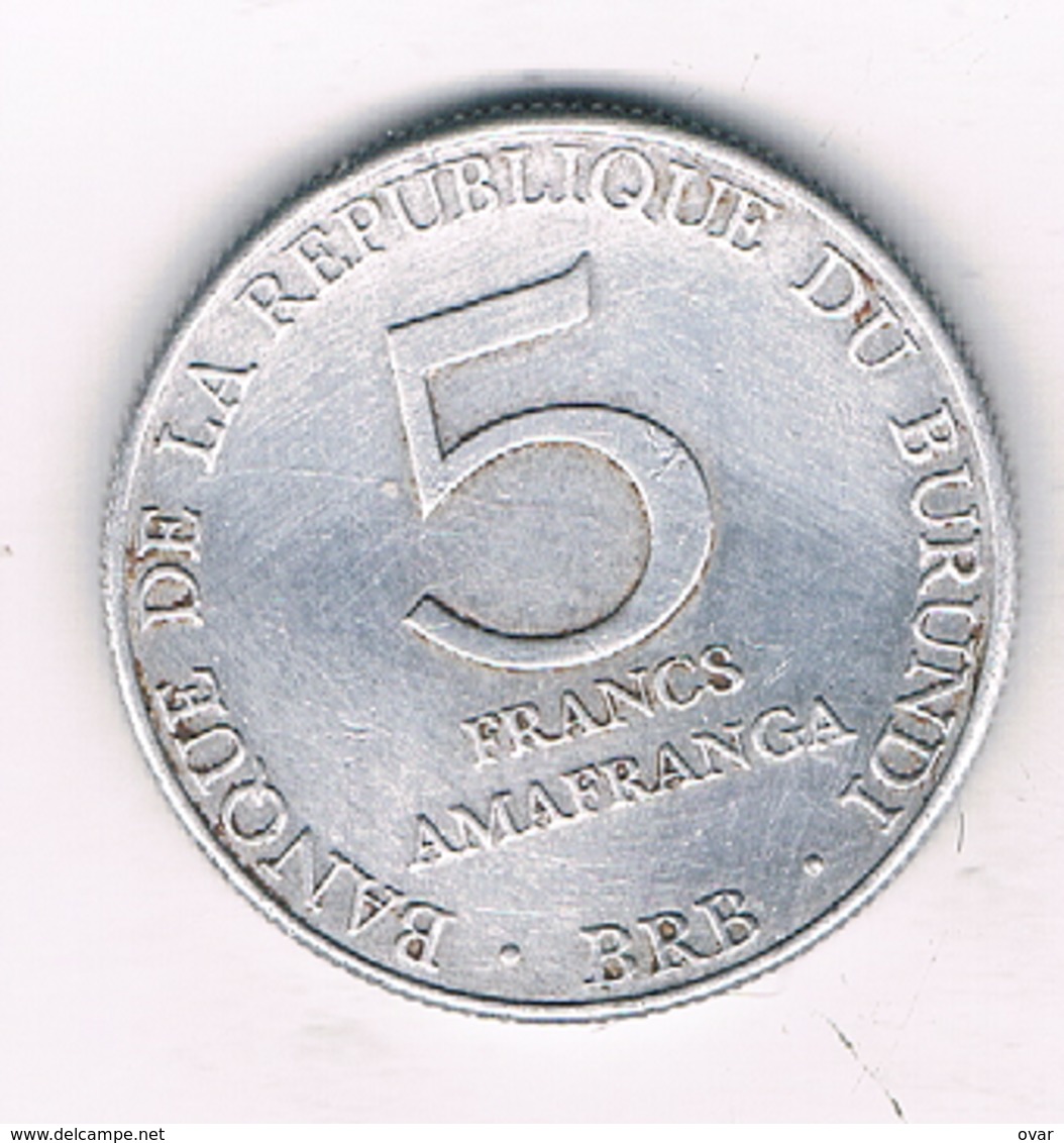 5 FRANCS 1980 BURUNDI /0020/ - Burundi