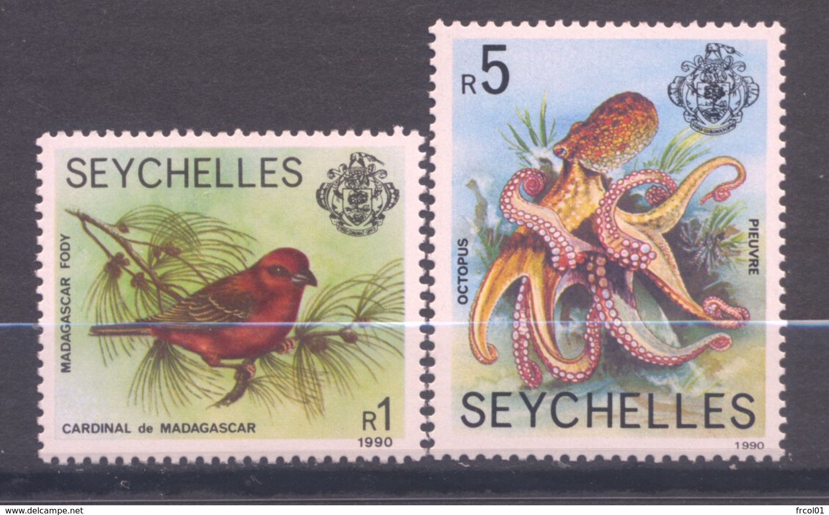 Seychelles, Yvert 731&732, 1990, MNH - Seychelles (1976-...)