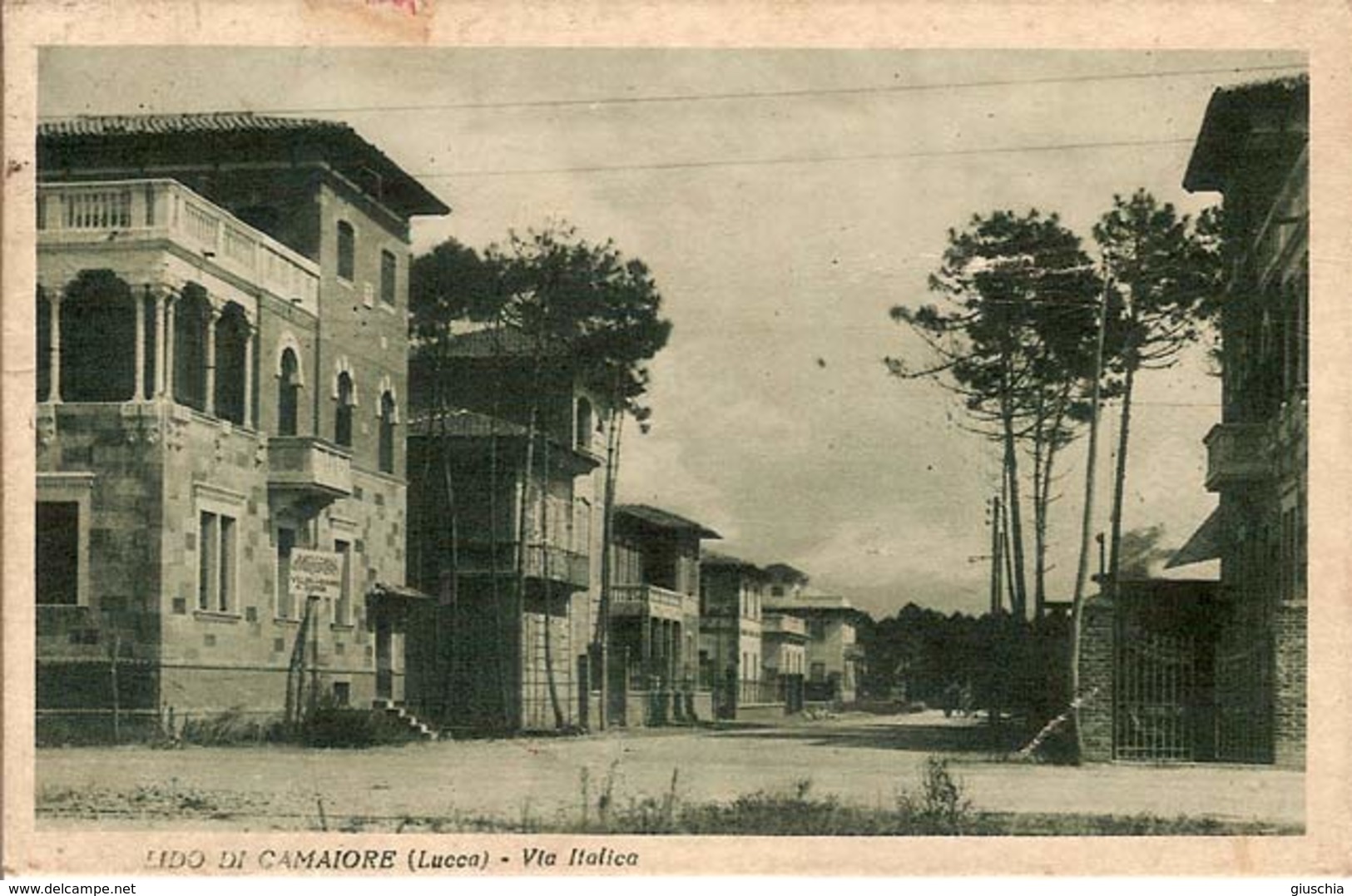 (C).Lido Di Camaiore(LU).Via Italica.F.to Piccolo.Viaggiata (c17) - Lucca