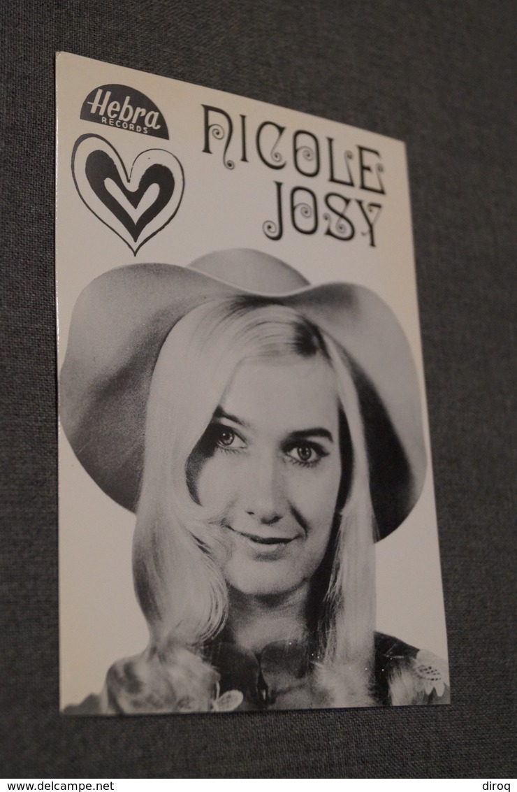 Chanteur,chanteuse,sixties,belle Photo De Nicole Josy ( Wemmel) 14,5 Cm. Sur 10 Cm. - Célébrités