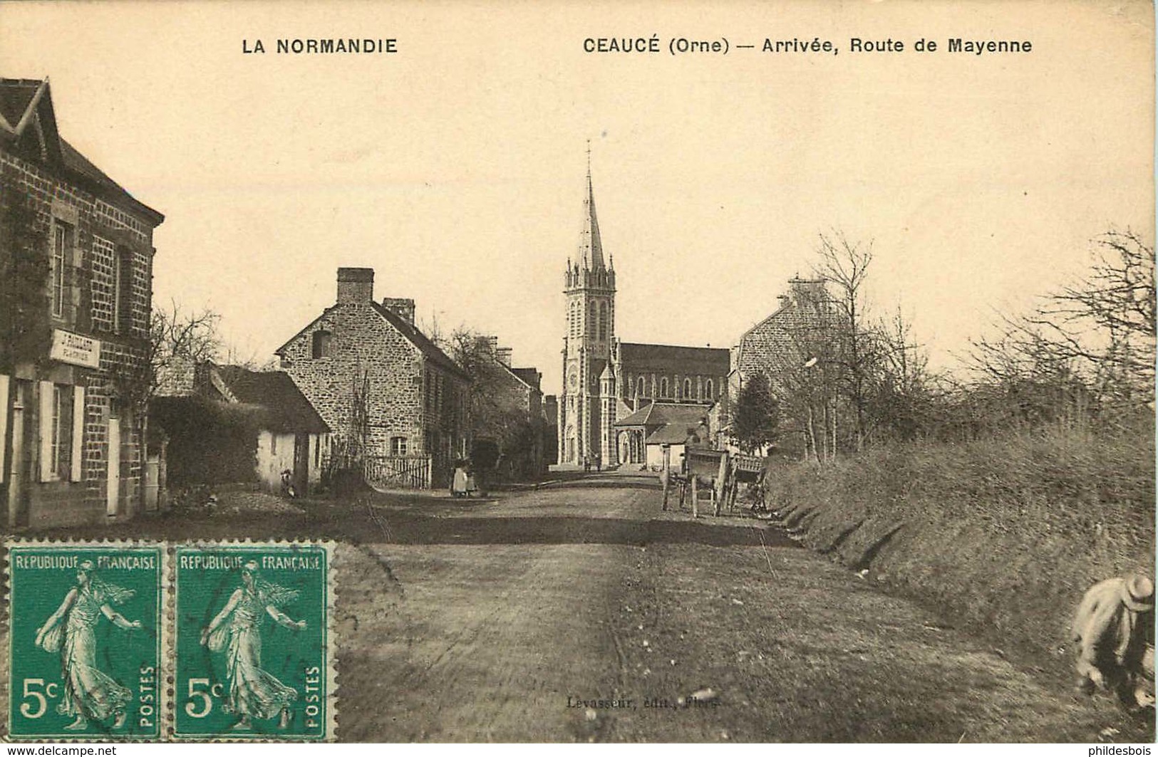 ORNE  CEAUCE  Arrivée Route De Mayenne - Autres & Non Classés