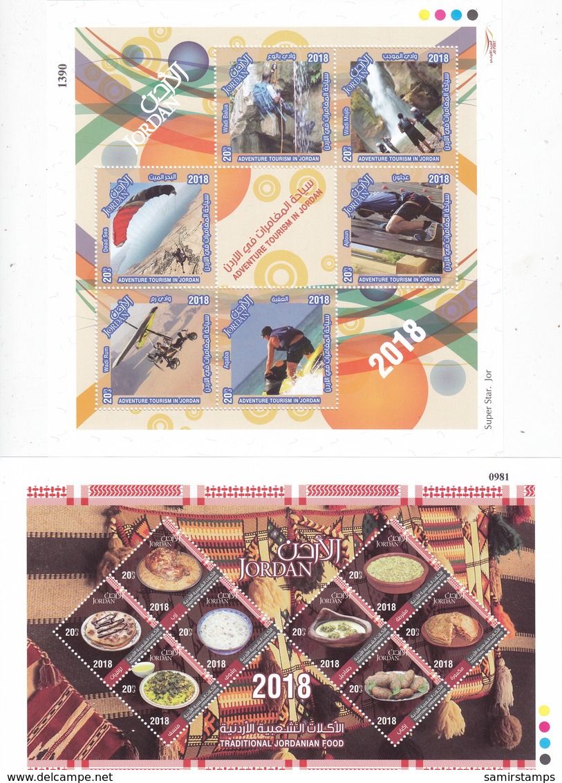 Jordan Complete Year Unit 2018,nay Topicals, Overprint.scarce Stamps, Including S.sheets - MNH-  5 Scans SKRILL PAY Only - Jordan