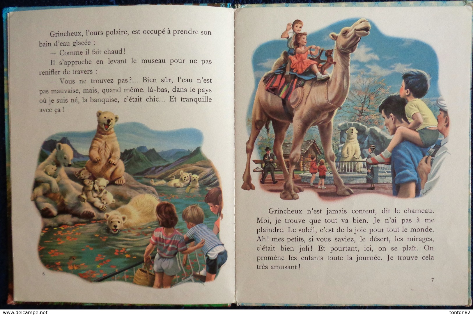 G. Delahaye / M. Marlier - Martine au Zoo - Collection   " Farandole " - Casterman - ( 1966 ) .