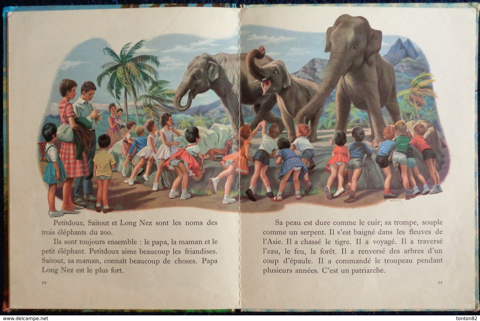 G. Delahaye / M. Marlier - Martine au Zoo - Collection   " Farandole " - Casterman - ( 1966 ) .