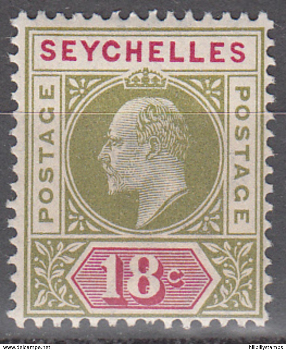 SEYCHELLES     SCOTT NO. 43     MINT HINGED     YEAR  1903 - Seychelles (...-1976)