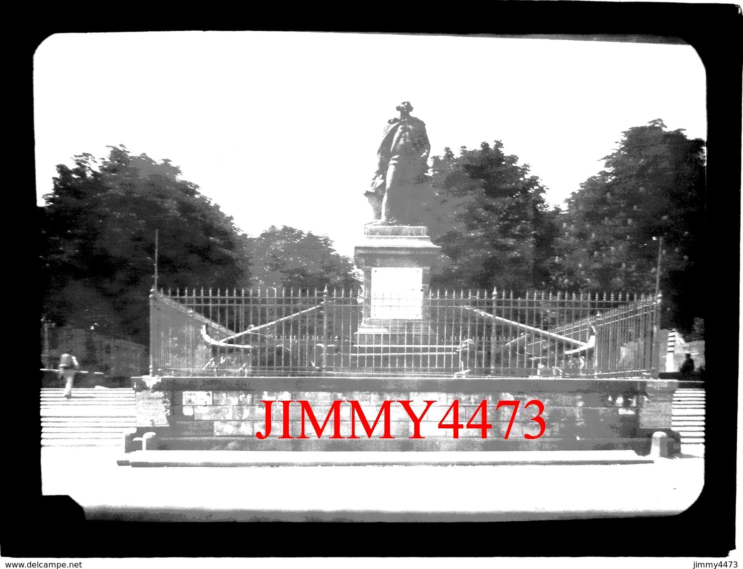 Plaque Photo De Verre - Statue De Jean-François De La Pérouse - ALBI 81 Tarn - Scans Négatif-Positif - A Identifier