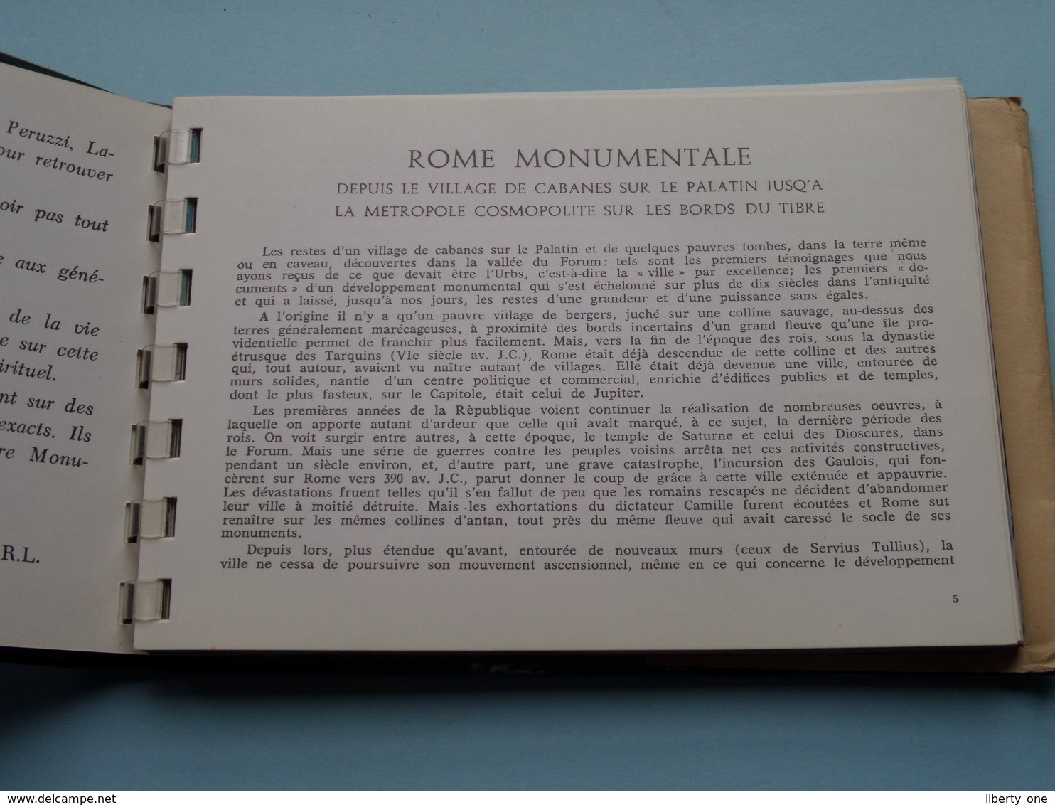 ROME Autrefois et Aujourd'hui GUIDE ( Exclusivite VISION Roma ) Format CP / PK ( Complet / voir Photo svp ) !