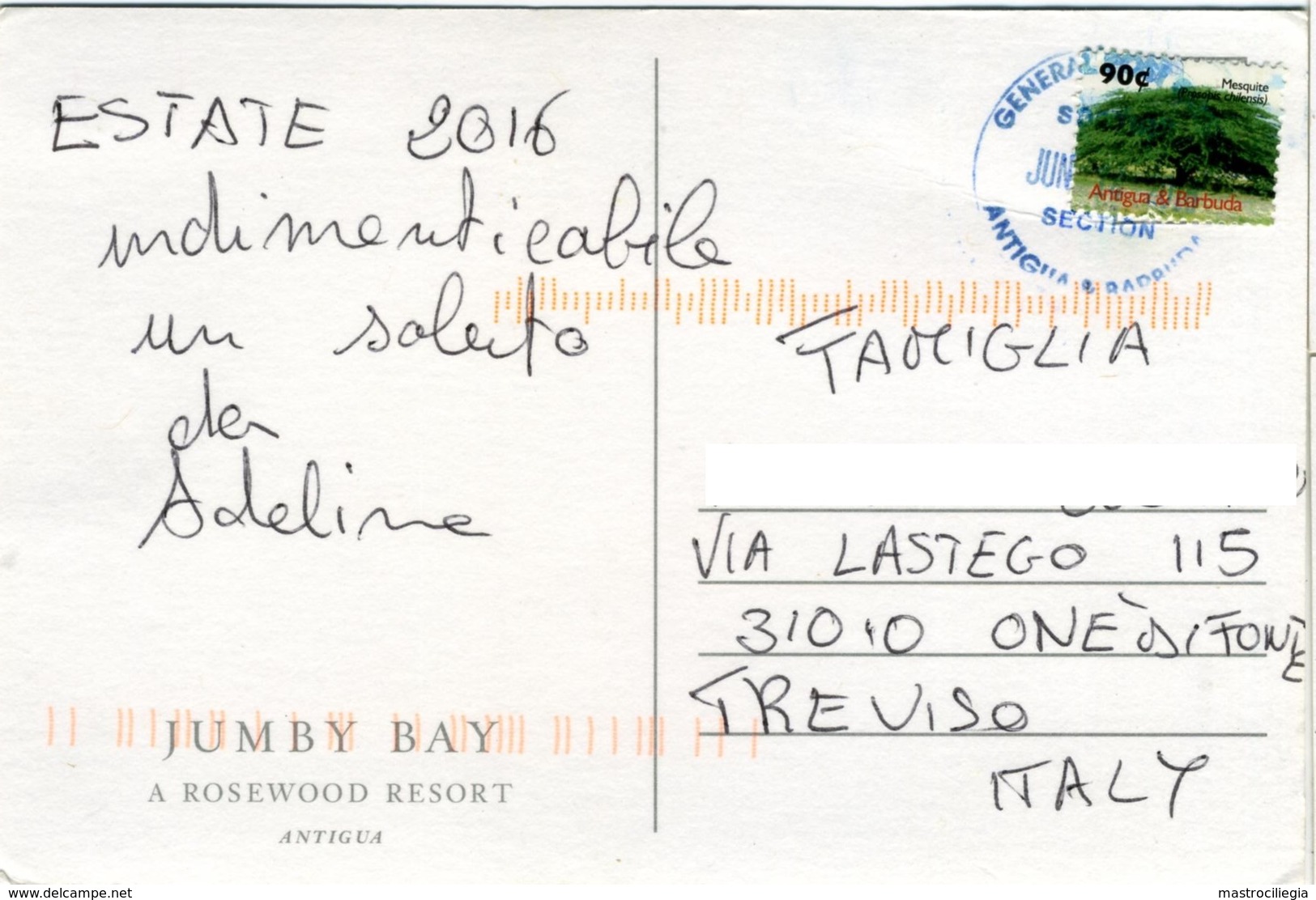 ANTIGUA E BARBUDA  Antigua Jumby Bay A Rosewood Resort  Nice Stamp - Antigua E Barbuda