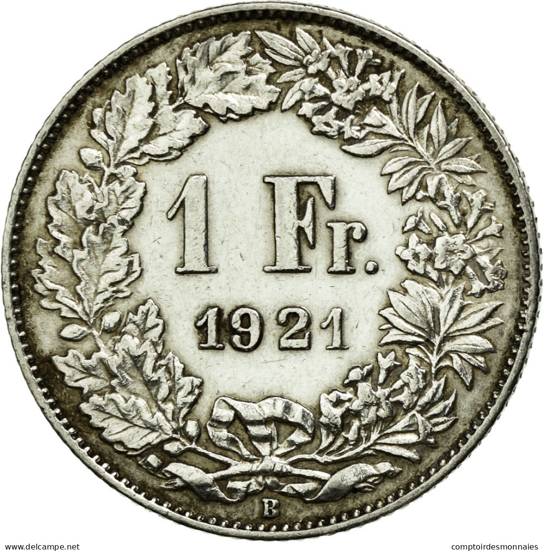 Monnaie, Suisse, Franc, 1921, Bern, TTB+, Argent, KM:24 - Autres & Non Classés