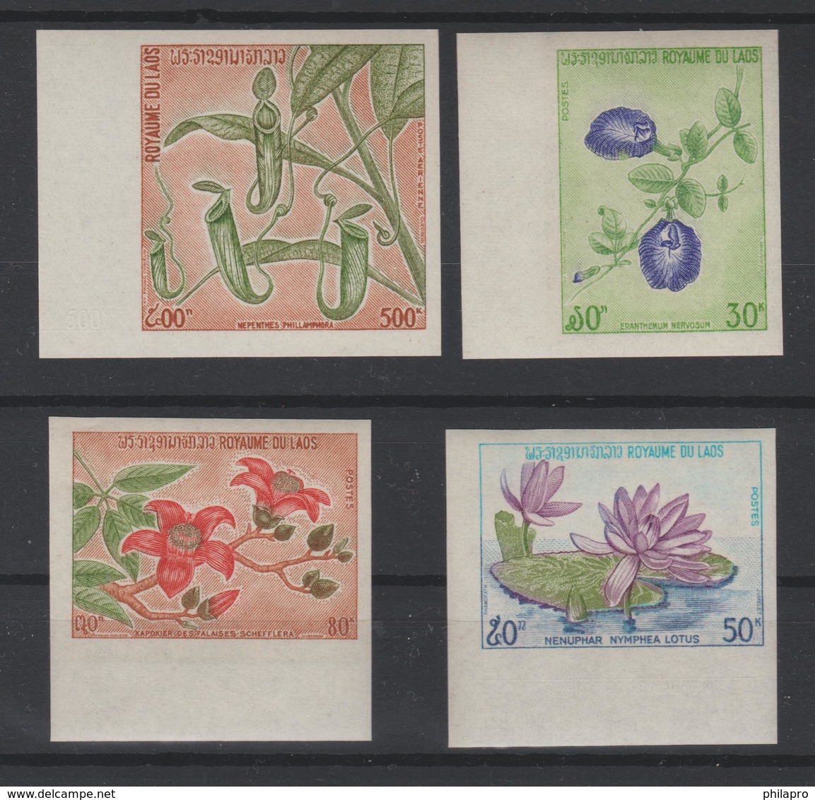 LAOS  1974  NON DENT / IMPERF  FLOWERS / FLEURS  **MNH  Réf  263 - Laos