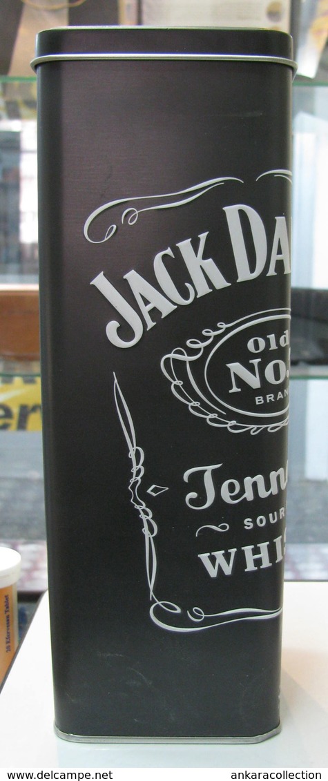 AC - JACK DANIEL'S OLD No.7 BRAND TENNESSEE SOUR MASH WHISKEY EMPTY TIN BOX BLIK - Cannettes