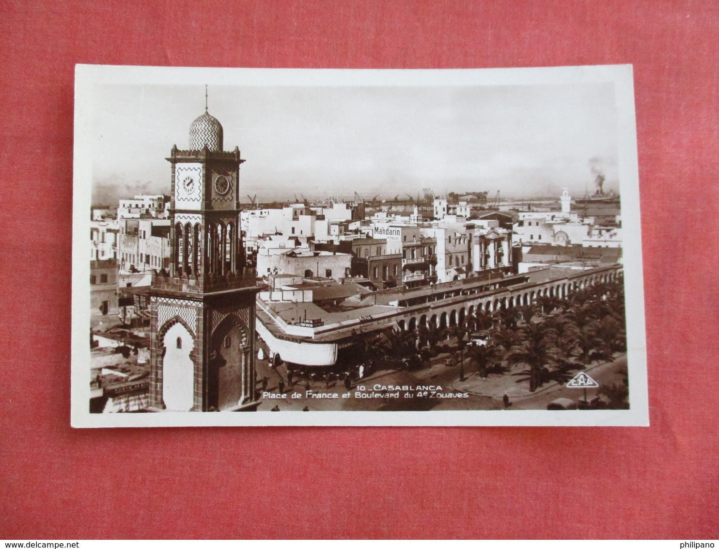 Morocco > Casablanca  RPPC Place De France  Blvd. Ref 3117 - Casablanca