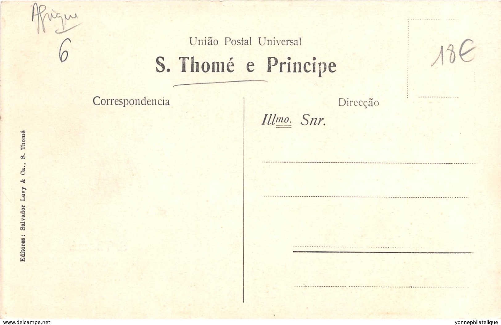 Sao Tome Et Principe / 06 - O Nauedji Serviçal Da Casa Salvador Levy - Sao Tome Et Principe