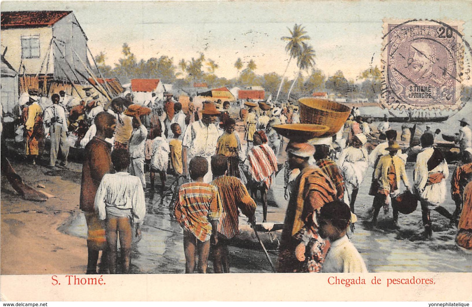 Sao Tome Et Principe / 18 - Chegada De Pescadores - Belle Oblitération - Sao Tome Et Principe