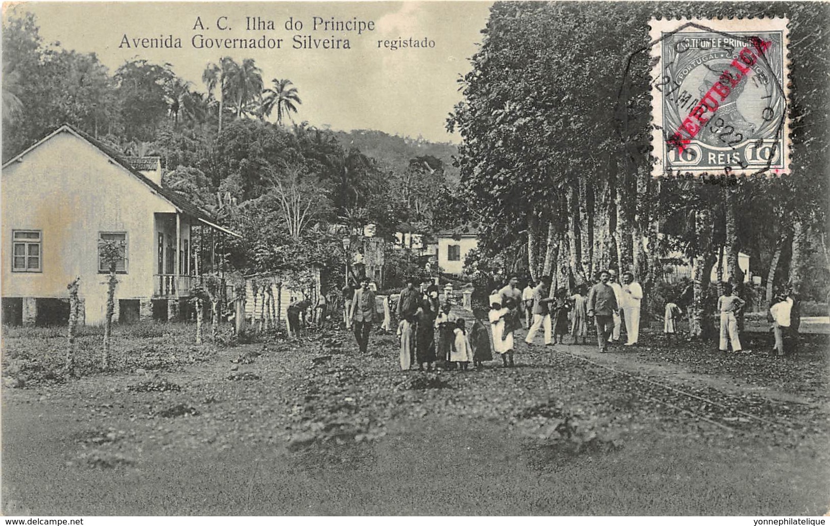 Sao Tome Et Principe / 19 - Avenida Governador Silveira - Belle Oblitération - Défaut - Décollée - Sao Tome Et Principe