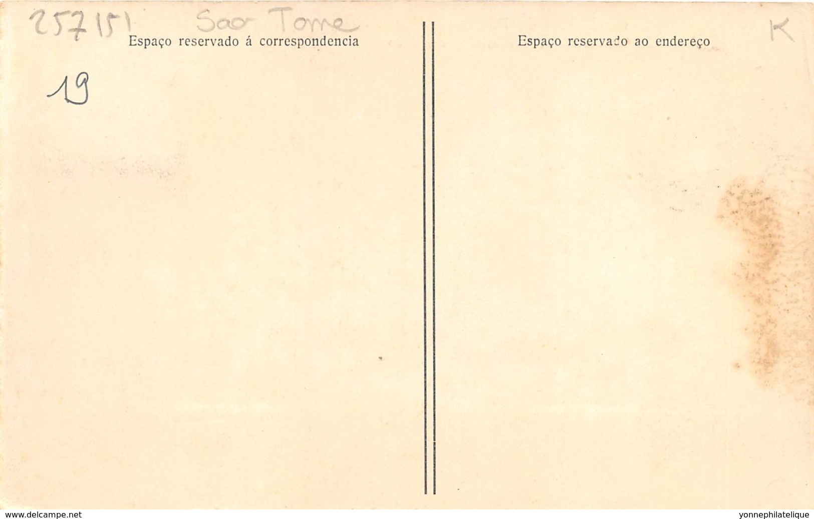 Sao Tome Et Principe / 19 - Avenida Governador Silveira - Belle Oblitération - Défaut - Décollée - Sao Tome Et Principe