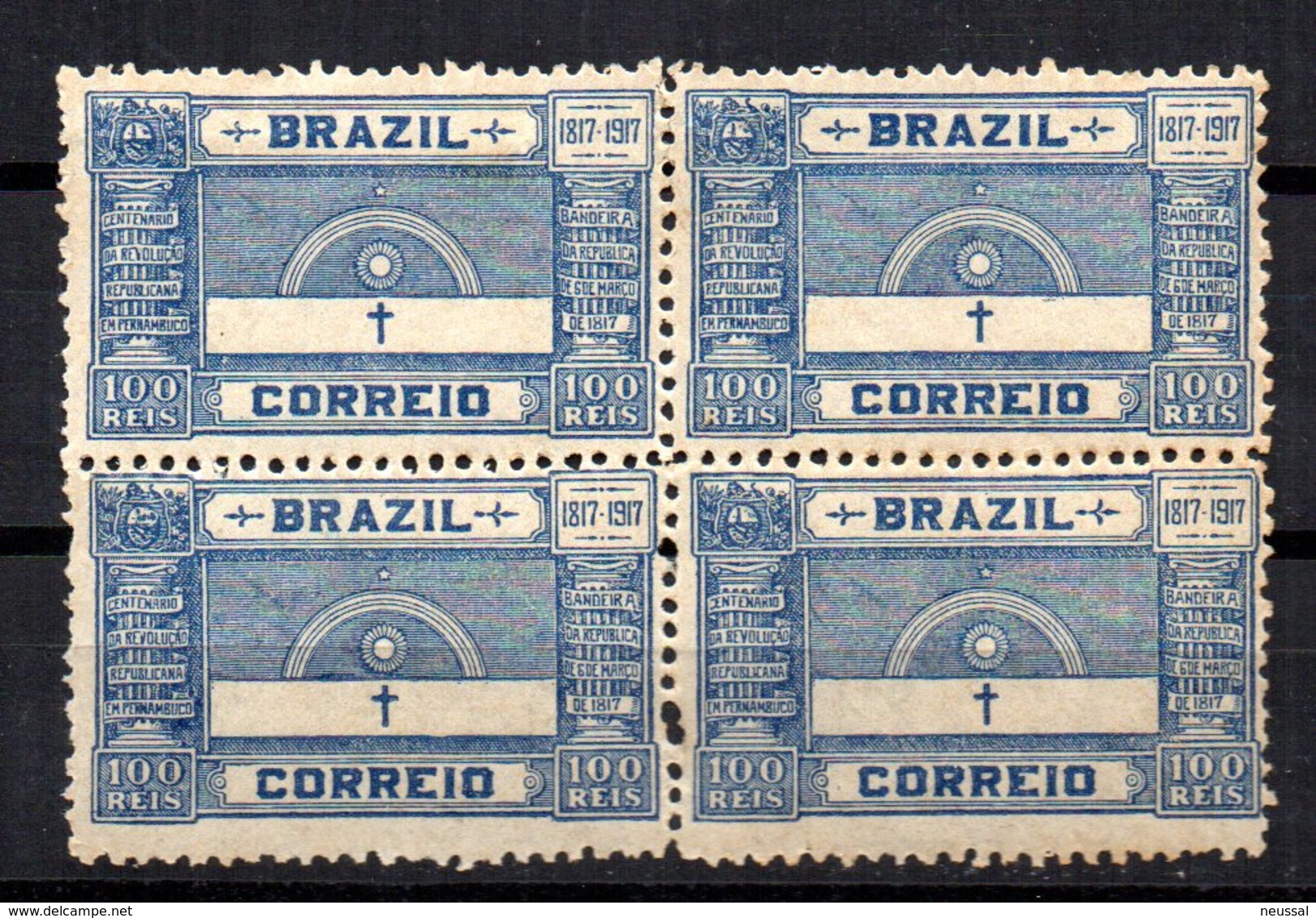 Sello Nº 149 En Bloque 4  Brasil - Unused Stamps