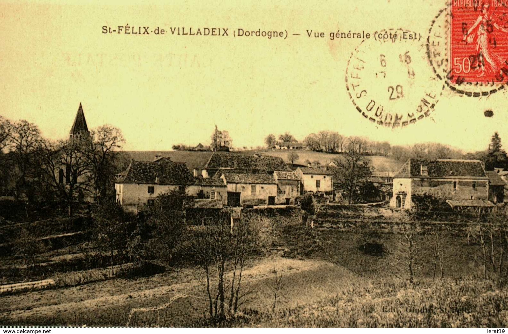 24....Dordogne.....saint Felix De Villadeix....vue Génerale - Autres & Non Classés