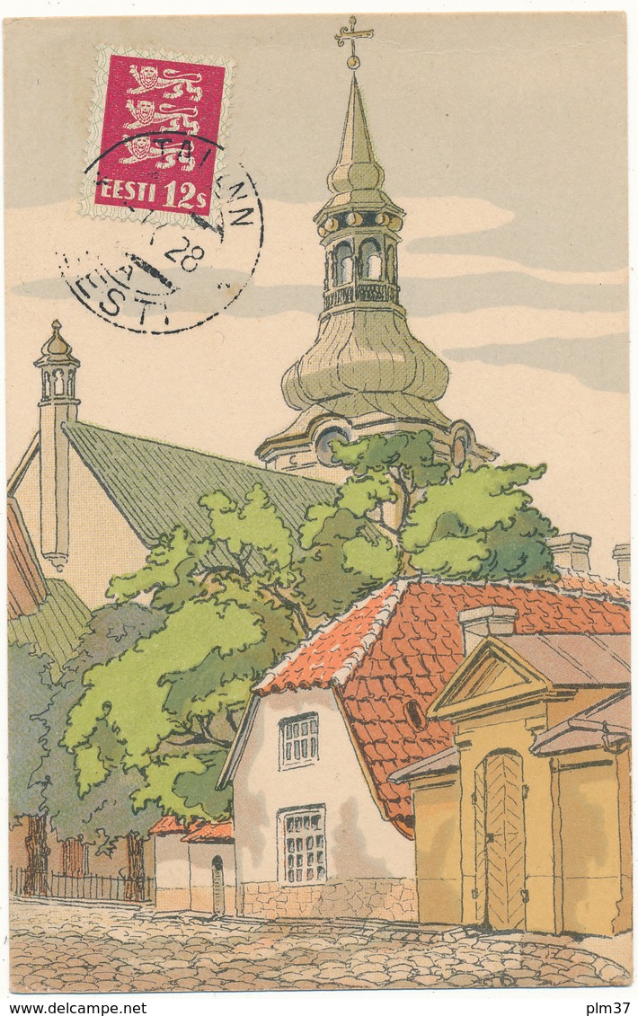 ESTONIE - Illustrateur E. Deeters, L'Eglise De Doom - Estonie